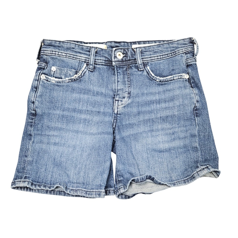 Pilcro x Anthropologie Boyfriend Denim Shorts Size 26 Blue Faded Casual Summer